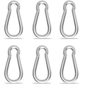 Carabiner, Heavy Duty Galvanized Steel Spring Snap Hook Carabiner Clips by High-PQ