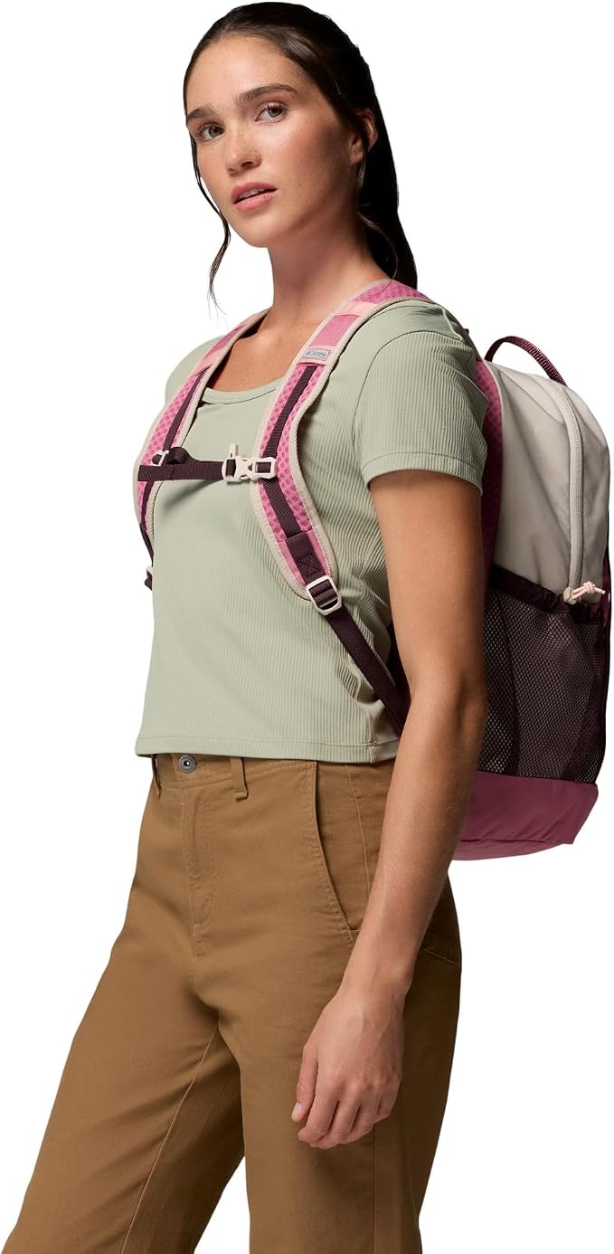 Columbia Unisex Echo Mountain 25L Backpack, Rosette/Dark Stone/Moonvista/Sand - Image 6