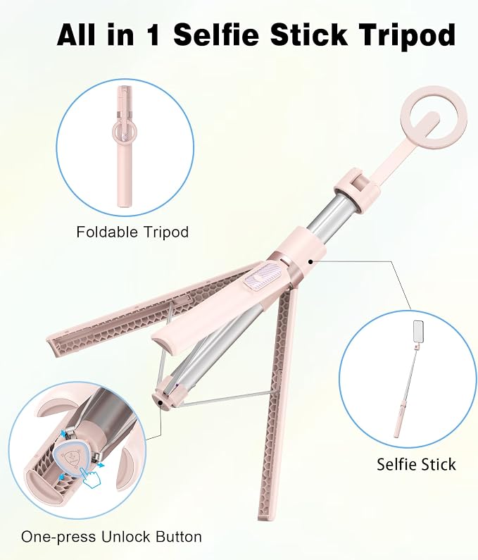 TONEOF 68" Magnetic Selfie Stick Tripod - Image 7