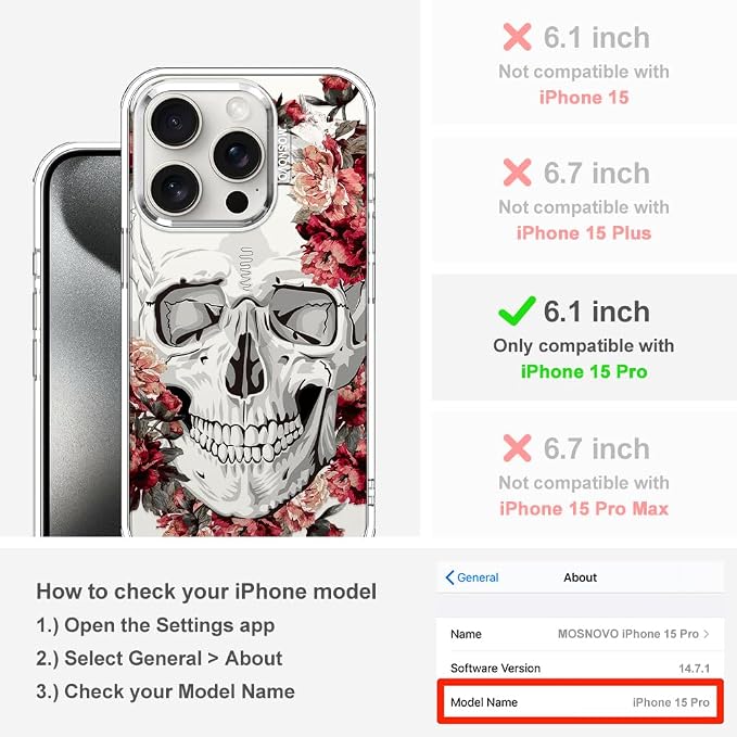 MOSNOVO Case for iPhone 15 Pro - Image 2