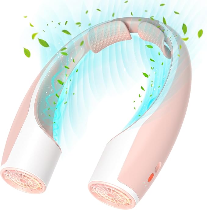 Rohent Neck Fans for Women Rechargeable: High Velocity 4 Speeds Cooling by Rohent