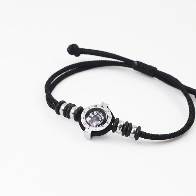 Innocence Adjustable Paracord Wrist Compass Bracelet - Image 6