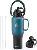 RAYMYLO Insulated Water Bottle 40oz, Stainless Steel Water Bottle by RAYMYLO