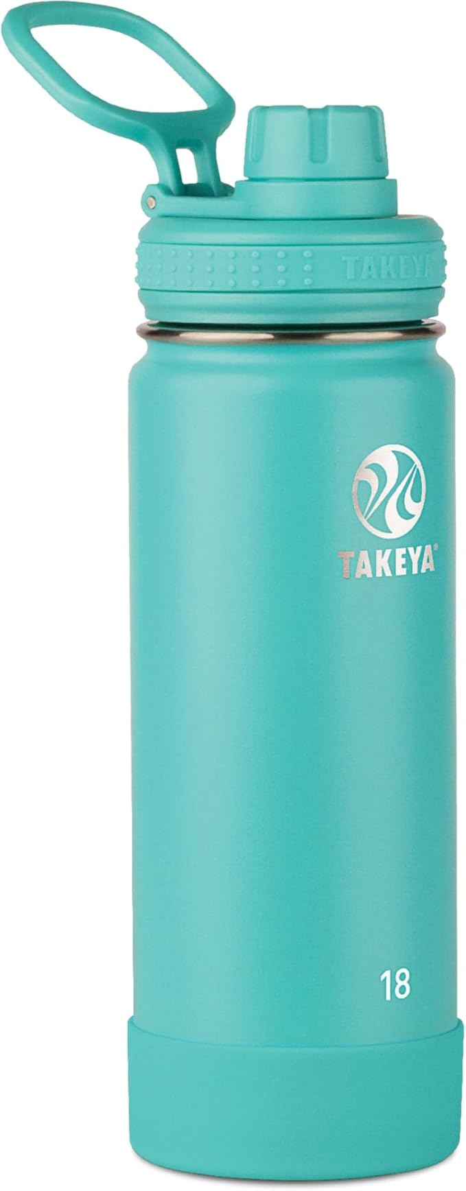 Takeya Actives Stainless Steel Water Bottle, Insulated Spout Lid, Keeps Drinks by Takeya