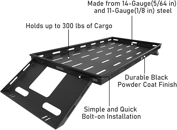Hooke Road Rear Trunk Cargo Rack Basket Tray - Image 8