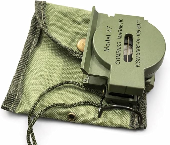US Military Style Phosphorescent Waterproof Lensatic Compass Accurate Hand Held - Image 2