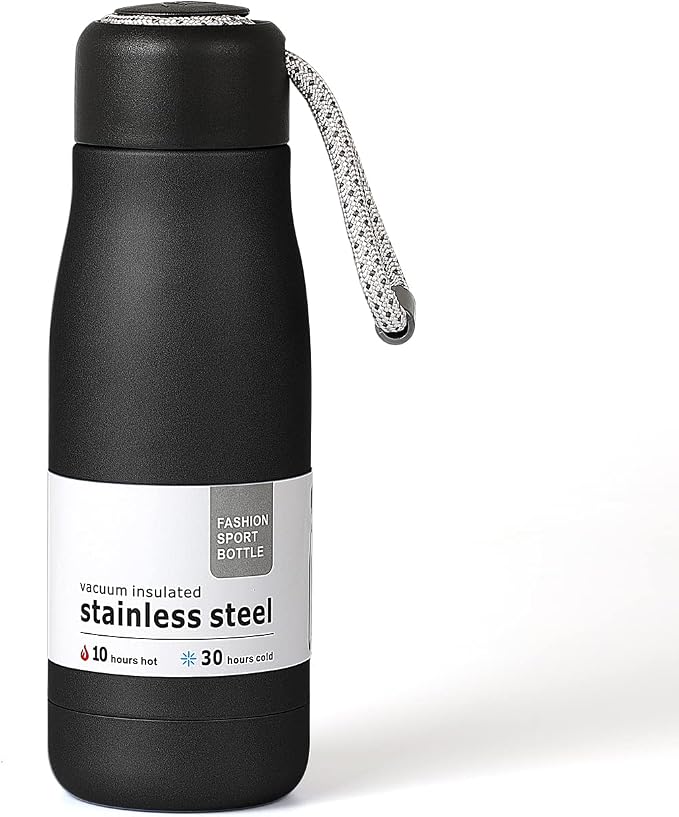 Water Bottles with Portable Lid，Hydro Insulated Thermal Flask by Dusgut