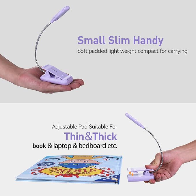VAVOFO Rechargeable Book Light for Reading in Bed Kids, 7 LED Reading Light - Image 5