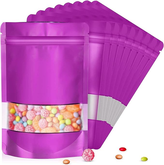 5.5"x7.8" 120pcs Mylar Bags for Food Storage, Smell Proof Bag by ODDIER