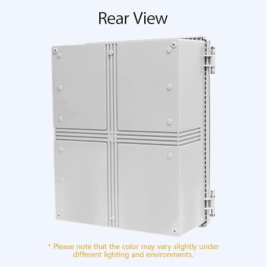 LeMotech Electrical Box, IP67 Waterproof Hinged Clear Cover Stainless Steel - Image 6