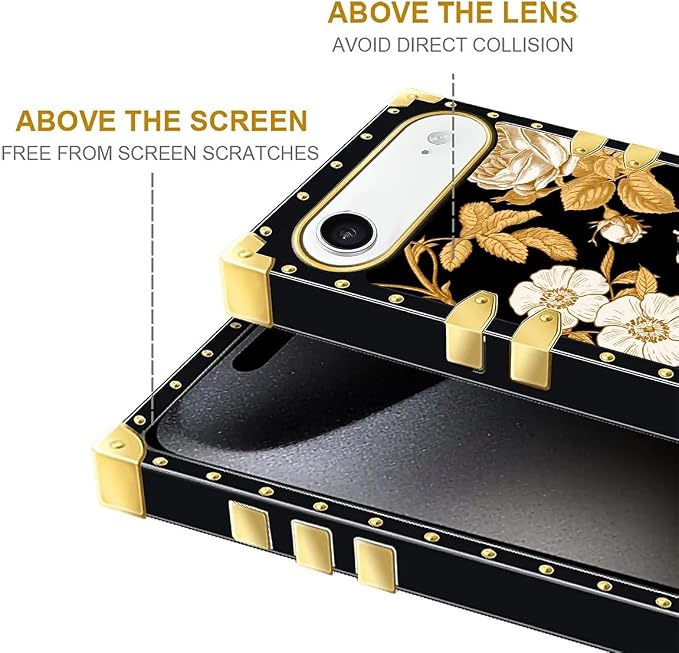 for iPhone 17 Air Case Luxury Golden Decoration - Image 7