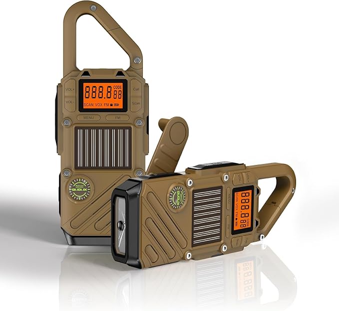 Walkie Talkies for Adults Rechargeable, FM/NOAA Emergency Radios by QNIGLO