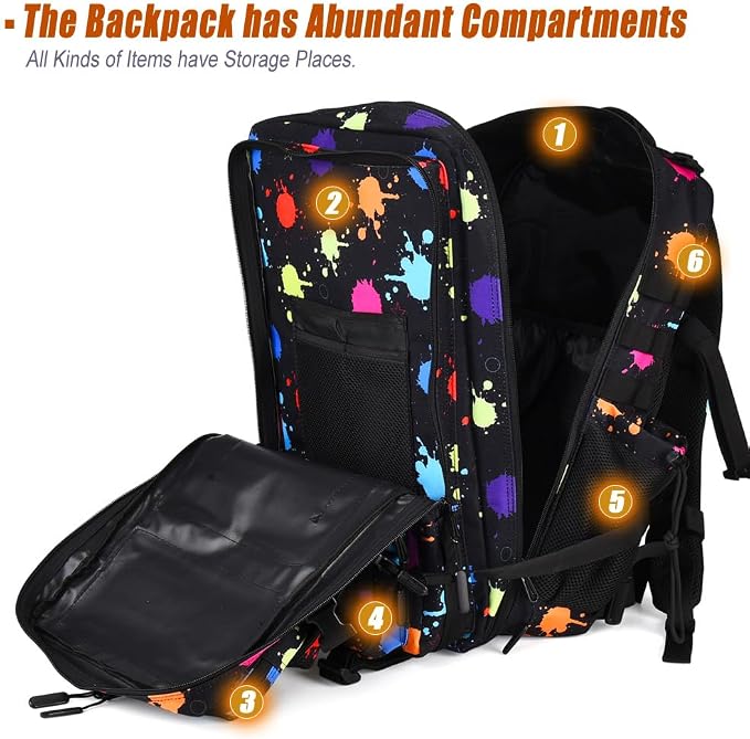 45L Tactical Backpack for Men Women, Military Assault Pack - Image 3