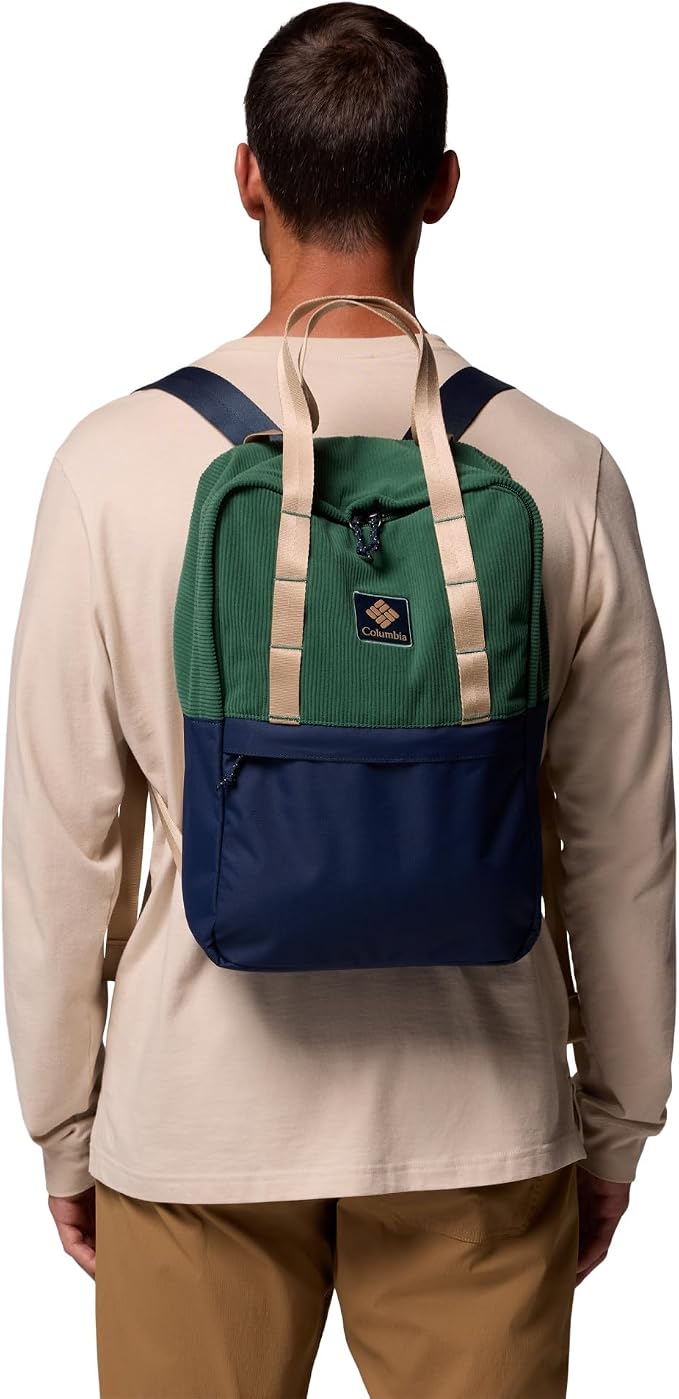 Columbia Unisex Trail Traveler 18L Backpack, Rain Forest/Collegiate Navy - Image 4