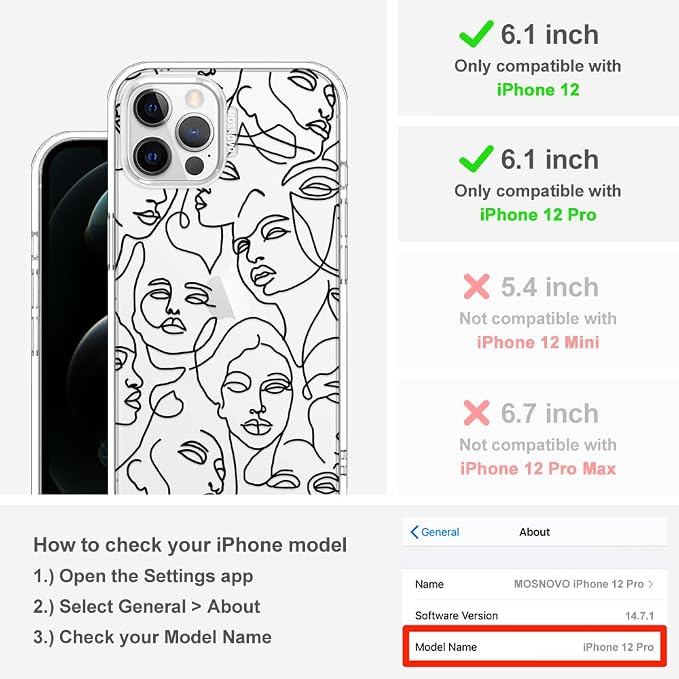 MOSNOVO Case for iPhone 12 & iPhone 12 Pro - Image 2