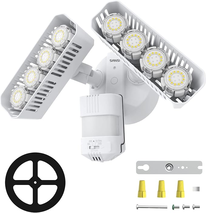 SANSI 7000LM Brightness Motion Sensor Outdoor Light, Dusk to Dawn LED Flood - Image 9