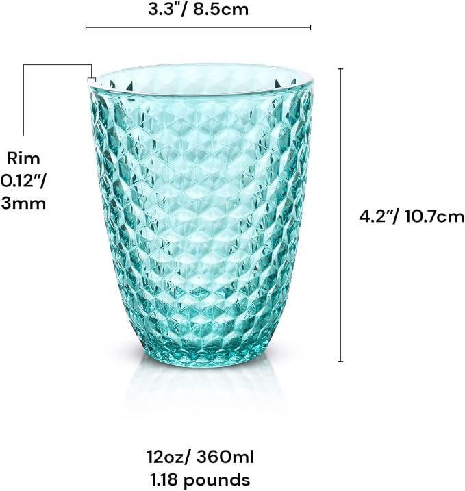 BELLAFORTE Shatterproof Tritan Plastic Short Tumbler, 12 oz - Image 7