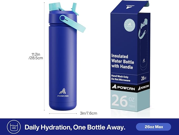 POWCAN 26 oz Insulated Water Bottle - Image 7