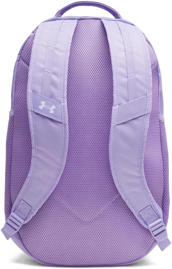 Under Armour Unisex Hustle 6.0 Backpack, Transparent/Transparent/Metallic Silver - Image 2
