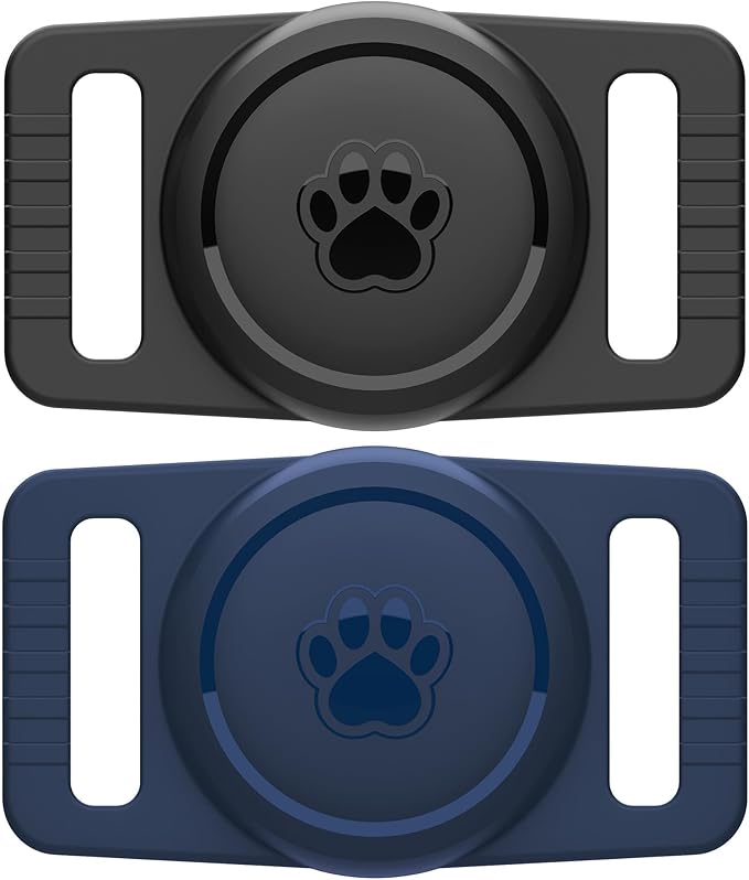 GOCII for Airtag Dog Collar Holder 2 Pack, Waterproof Dog Collar Holder for by GOCII