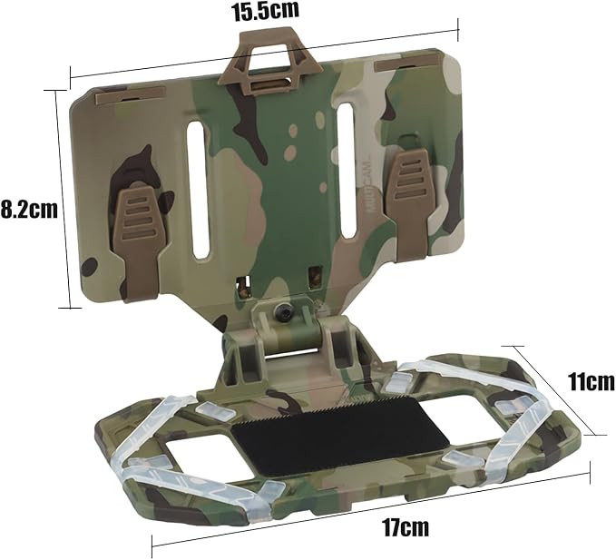 Zhongren Tactical Plate Carrier Vest Attachments Universal Phone Chest Mount - Image 2