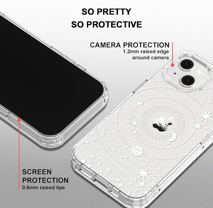 MOSNOVO for iPhone 13/14 Case | Military Grade 6.6ft Drop Tested | Clear - Image 5