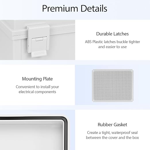 Electrical Box IP65 Waterproof Dustproof ABS Plastic Enclosure Outdoor and - Image 4
