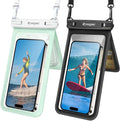 Rynapac IPX8 Waterproof Phone Pouch 2 Pack, Double Space Waterproof Phone Case by Rynapac