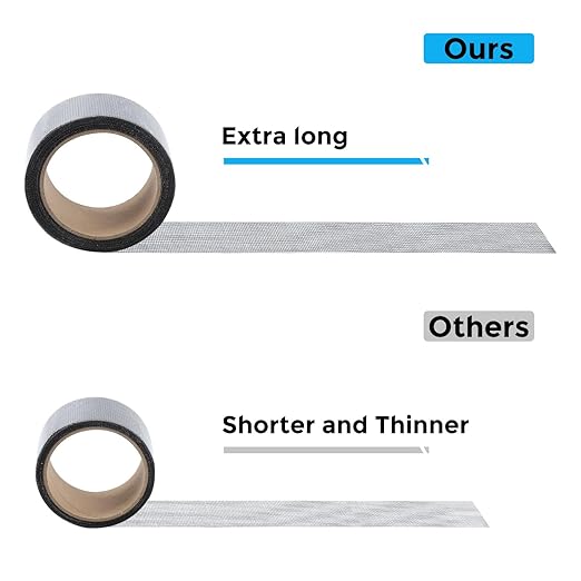 Secopad Black Window Screen Repair Tape, 2 in X 30 FT Screen Repair Kit - Image 6