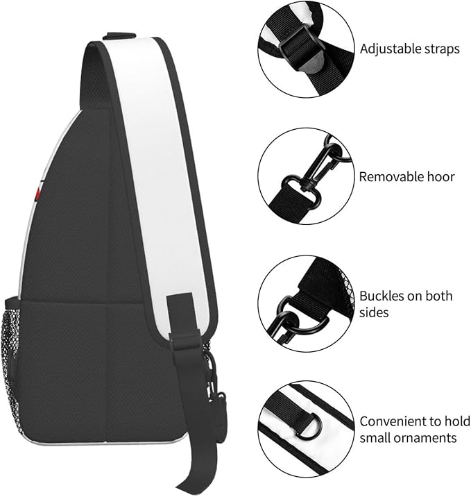 Baseball Crossbody Sling Bags for Women Men Ball Pattern - Image 4