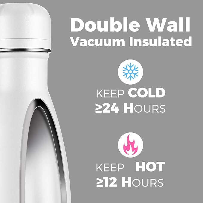 Volhoply 17oz Insulated Water Bottles MultiPack, BPA Free Water Bottle - Image 3
