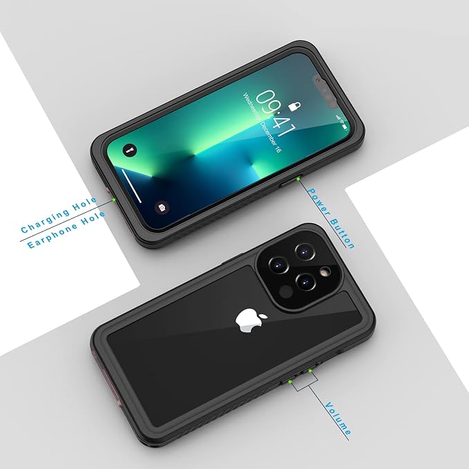 Lanhiem for iPhone 13 Pro Case, IP68 Waterproof Dustproof Shockproof Cases - Image 6
