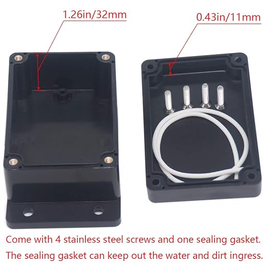 2Packs Junction Box IP65 Waterproof ABS Plastic Electrical Project Case Power - Image 4