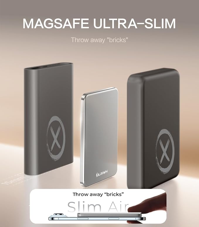 ULiXWH for Magsafe Portable Charger for iPhone, 2026 Upgrade 5000mAh Fast - Image 2