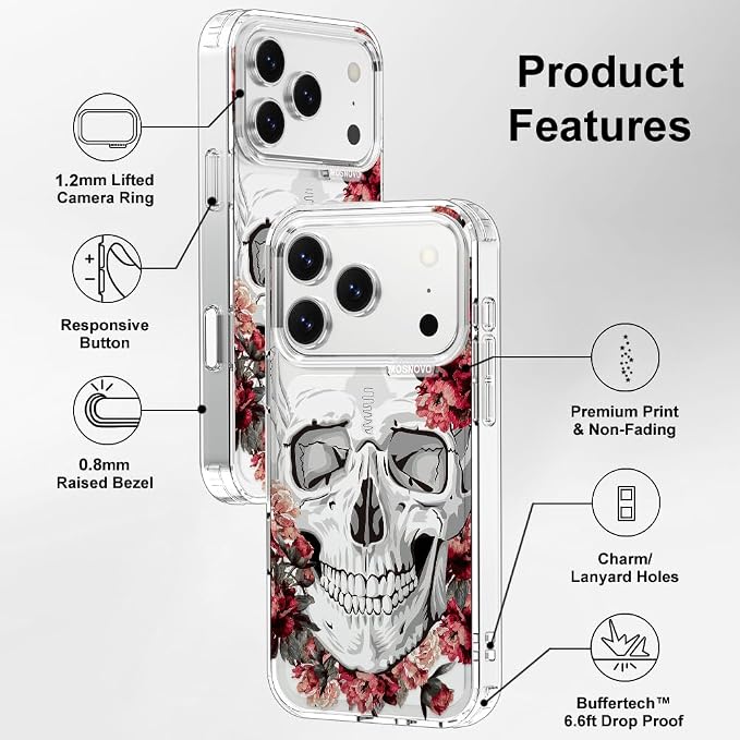 MOSNOVO for iPhone 17 Pro Case | Military Grade 6.6ft Drop Tested | Camera - Image 7