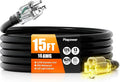 15 FT Outdoor Extension Cord Waterproof, 16/3 Gauge Heavy Duty 3 Prong Power by Unknown