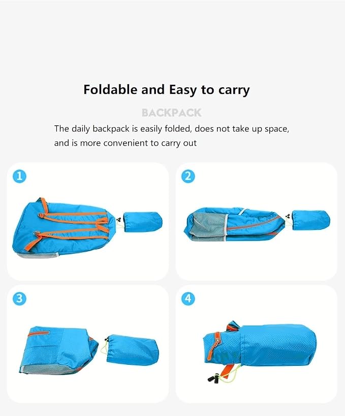levayhill 25L Foldable Hiking Backpack Lightweight Packable Basic-Daypack - Image 6