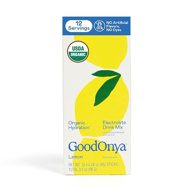GOODONYA Organic Hydration Electrolyte Drink Mix, Certified Organic Hydration by GOODONYA
