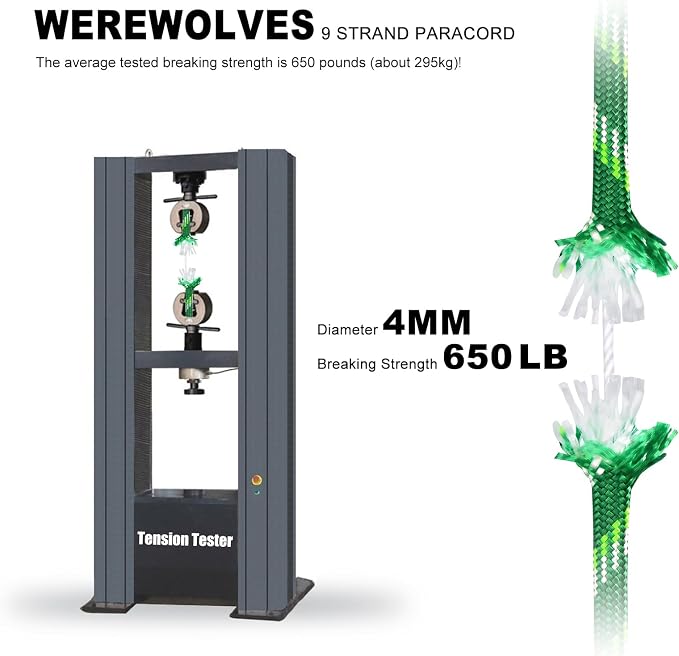 WEREWOLVES 650lb Paracord/Parachute Cord - Image 4