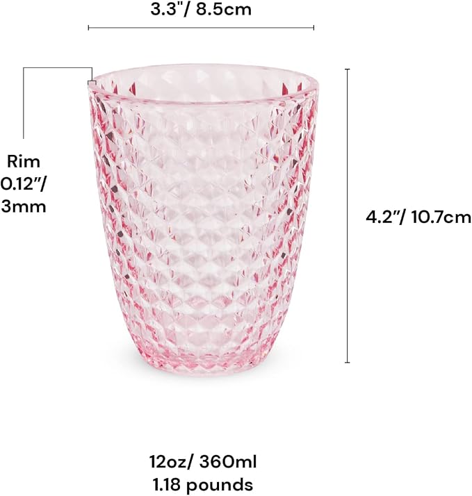BELLAFORTE Shatterproof Tritan Plastic Short Tumbler, 12 oz - Image 7