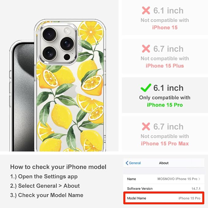 MOSNOVO Case for iPhone 15 Pro - Image 2