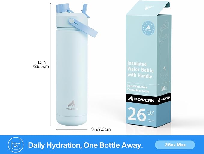 POWCAN 26 oz Insulated Water Bottle - Image 6