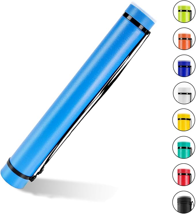 DEWEL Document Tube, Plastic Expanding Poster/Art/Document Storage Tube 24.5 to - Image 9