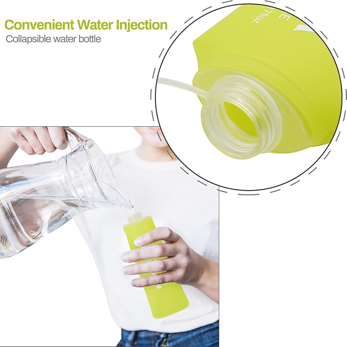 Soft Flask Running Bottles Collapsible Water Bottle Foldable - Image 4