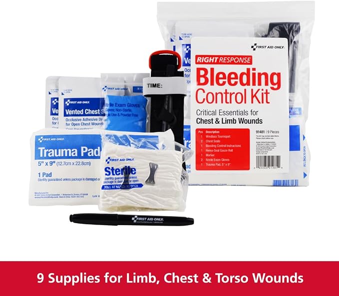 First Aid Only 91481 Critical Essentials Bleeding Control Kit - Image 2