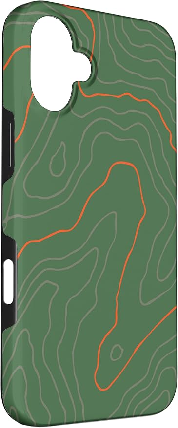 Backcountry Topo Guide Orange Lines Topographical Map Case - Image 3