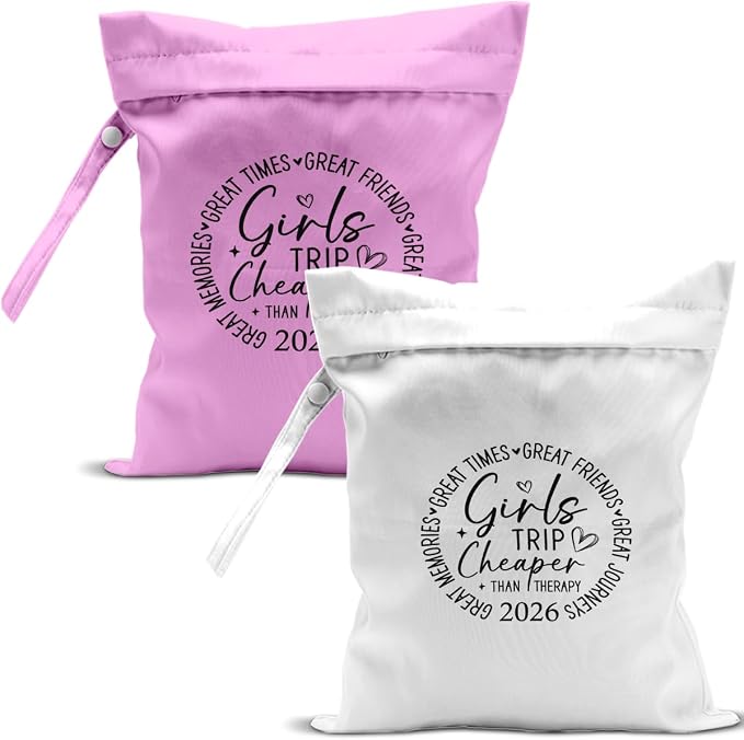 2Pcs Girls Trip Gifts Wet Dry Bag, Beach Bag Wet Bag Favors, Sunscreen Aloha by zcyxuuw