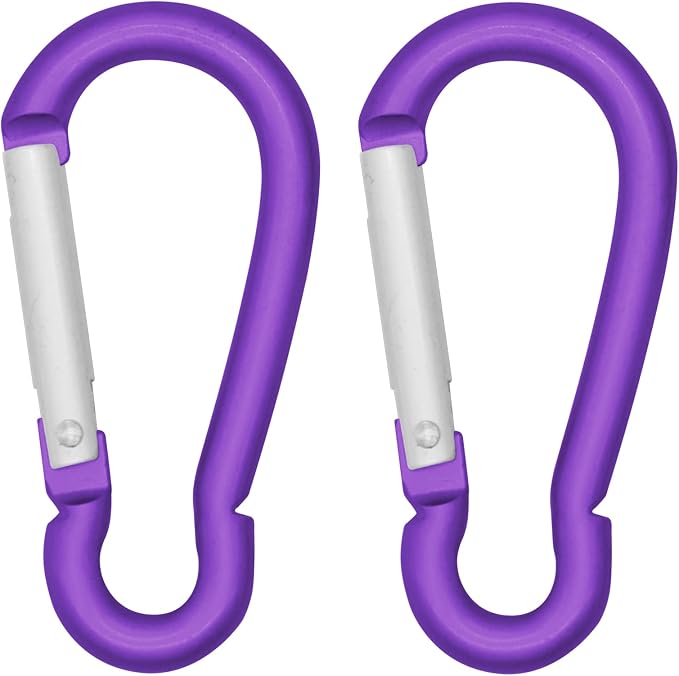 LESHIRY Large Carabiners Keychain 3" Aluminum D Shape Premium Durable D-Ring by LESHIRY