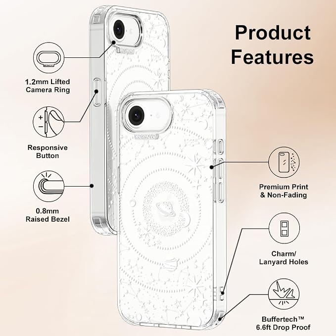 MOSNOVO for iPhone 17e Case/iPhone 16e Case, Shockproof Military-Grade - Image 6