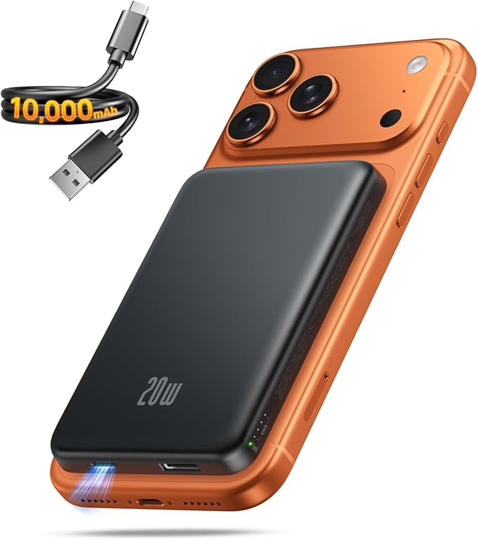 Portable Charger for Magsafe Power Bank - 10000mAh Magnetic Phone Charger by WELCOME